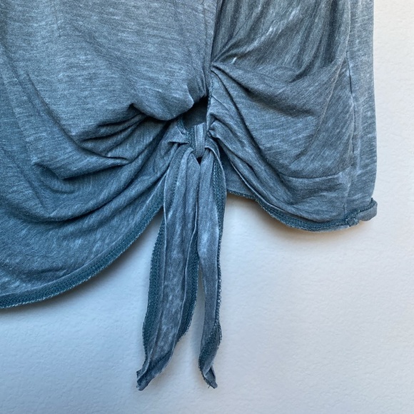 Grey Caslon Front Knot Shirt - Picture 3 of 5